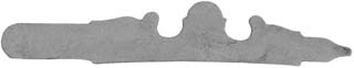 Sideplate, sand cast nickel, made in the U.S.A.